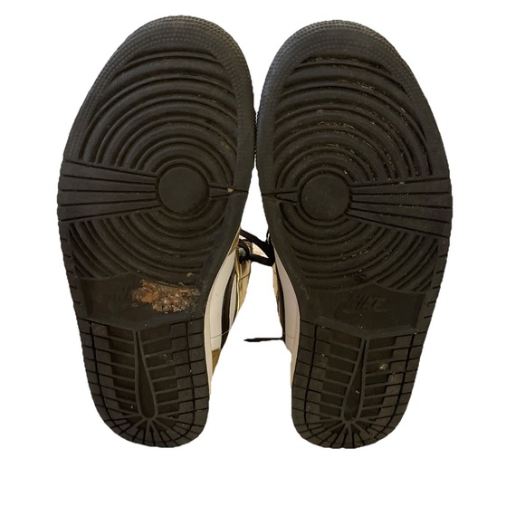 Nike Men's Metallic Gold White Black Air Jordan 1 Shoes Size 10 DC1419-700 - Picture 6 of 6